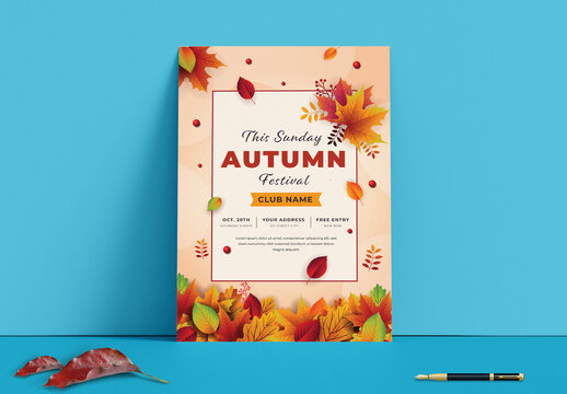 Autumn Event Flyer Layout