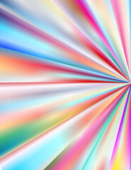 Obraz premium Flyer layout with colorful incoming rays from left to right