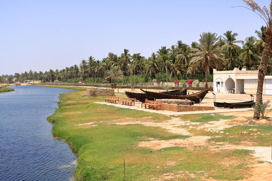 The khor (creek) at the Unesco World Heritage-listed Al Baleed Archaeological Park, Salalah, Oman