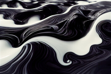 Black and white melted background