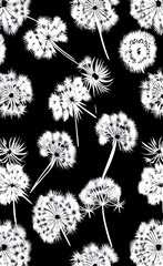 dandelion seamless pattern
