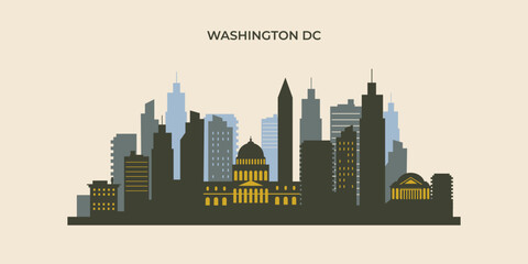 Naklejka premium Washington dc background