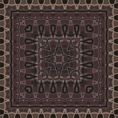 3d effect - abstract square geometric fractal graphic