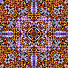 3d effect - abstract geometric mosaic style pattern