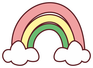 Cute Doodle Sticker Vector