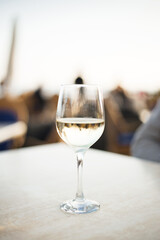 glass of white wine