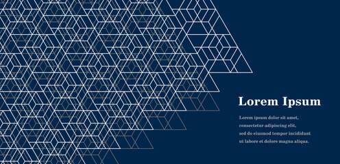 幾何学 抽象 白 ネイビー 三角 背景