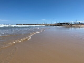 beach and sea
