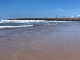waves on the beach