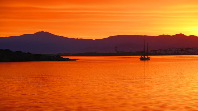 Sunrise In Kolimbithres Beach Paros