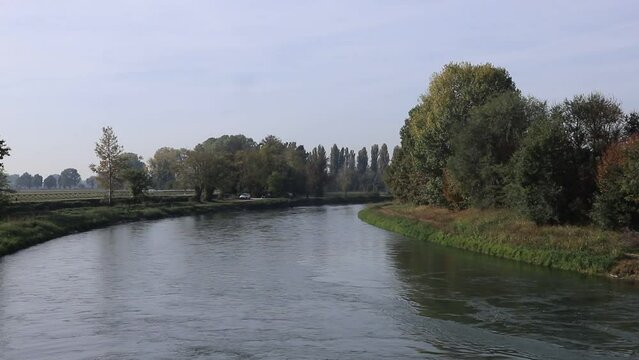 River in the park, Comazzo, Lombardia, Italy