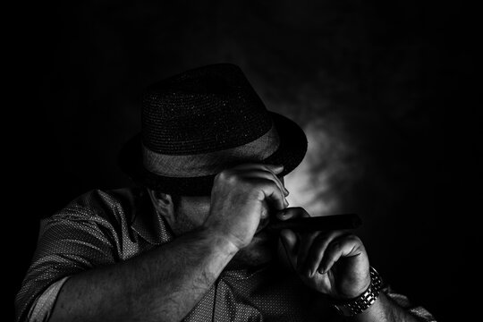 Zigarre im Studio fotografiert