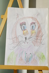 children's drawing of a cat