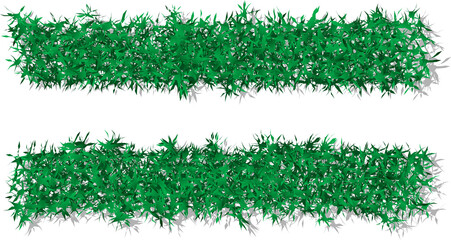 3D realistic green grass typography font text art math symbol equal