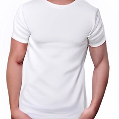 Man in white t shirt