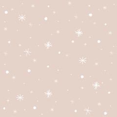Christmas snowflakes pattern, greeting card. - 542174515