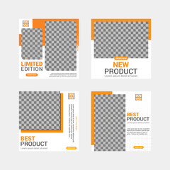 Naklejka premium Modern Social Media Template