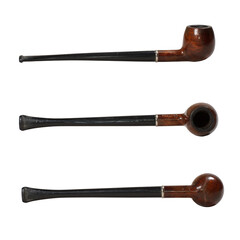 Tobacco pipes  isolated on transparent background