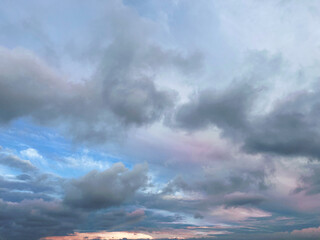 Obraz na płótnie Canvas Picturesque view of blue sky with clouds