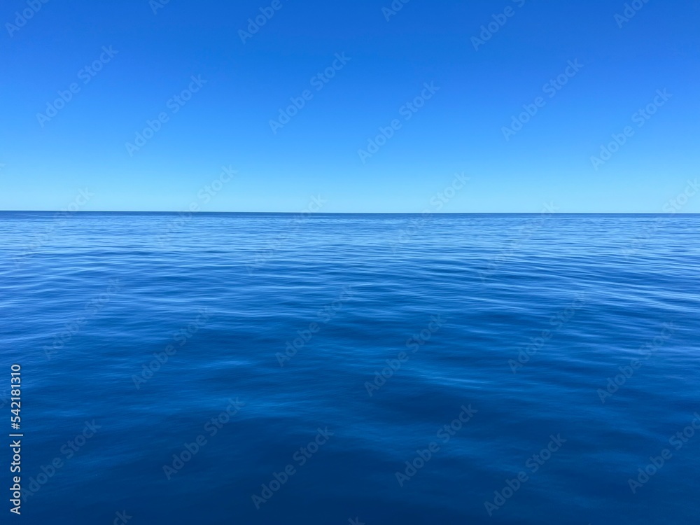 Wall mural blue sky and sea