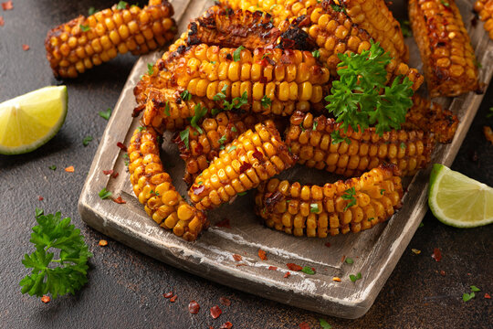 Corn ribs vegan vegetarian Plant based food concept