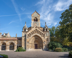 Fototapeta na wymiar Chapel of Jak at Vajdahunyad Castle - Budapest, Hungary