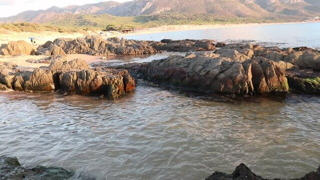 River and rocks, Sardinia,Buggerru,Italy