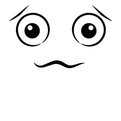 Expressive eyes and mouth PNG