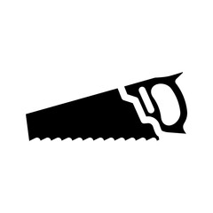 rip cut saw glyph icon vector. rip cut saw sign. isolated symbol illustration