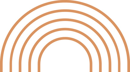 Obraz premium Abstract Rainbow Line Art