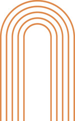 Naklejka premium Abstract Rainbow Line Art