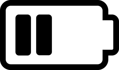 Battery line icon