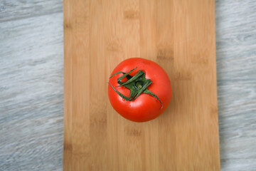 tomato on wood