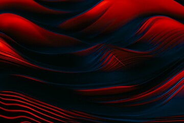 Abstract black and red wavy background