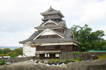 Kumamoto-jo or Kumamoto Castle in Kumamoto, Japan - 日本 熊本県 熊本城	