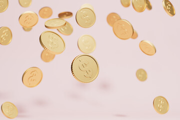 3d rendering finacial concept picture