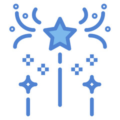 fireworks two tone icon style
