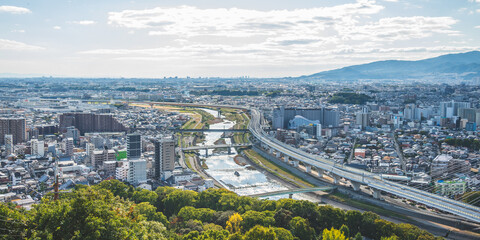 Obraz premium 池田市 秀望台からの風景
