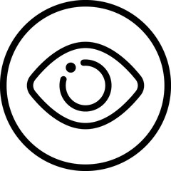 Contact lenses line icon