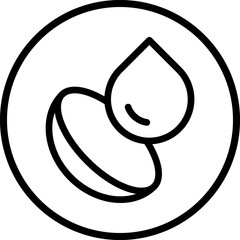 Contact lenses line icon