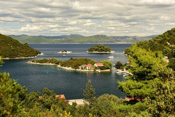 Port of Prozurska Luka, Mljet Island, Dubrovnik-Neretva, Dalmatia, Croatia, Europe