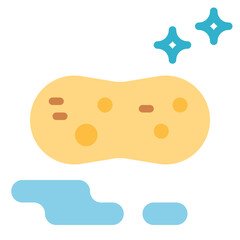 sponge flat icon style