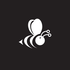 Bee Logo Design Vector Stock Vector