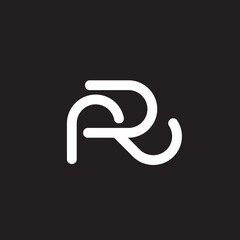 Letter Rr Logo design Stock Vector , logo letter rr , logo vector letter rr 