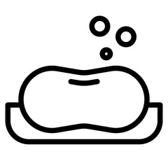soap line icon style