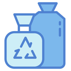 garbage two tone icon style