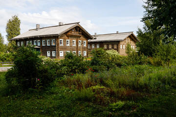 Mandrogi crafts village on the Svir rive. Russia
