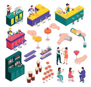 Barman Isometric Set