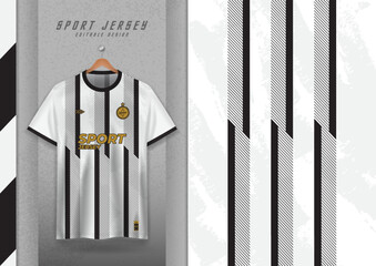 Fabric pattern design for sports t-shirts, soccer jerseys, running jerseys, jerseys, workout jerseys, black stripes.