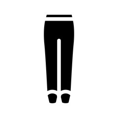 stirrup pants apparel glyph icon vector. stirrup pants apparel sign. isolated symbol illustration